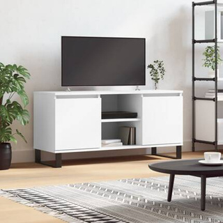 vidaXL Szafka pod TV, biała, 104x35x50 cm, materiał drewnopochodny model standard