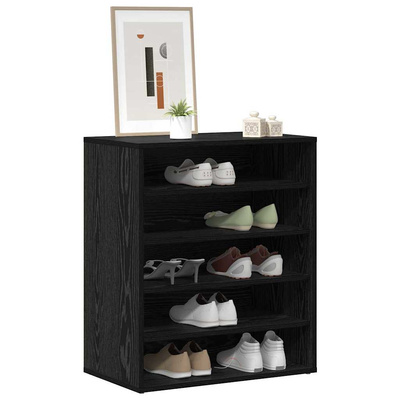Szafka na buty z półką Czarny Dąb 60 x 35 x 70 cm