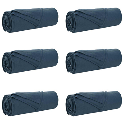 Koce narzutowe 6 pcs Granatowy 350 x 270 cm Polar
