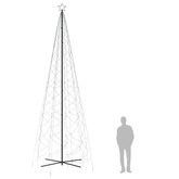 vidaXL Choinka stożkowa, 1400 niebieskich diod LED, 160x500 cm