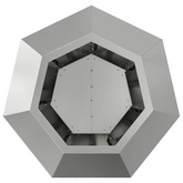 Donica 2 pcs Srebrny 50 x 50 x 40 cm Stal Galwanizowana
