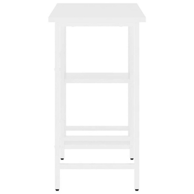 vidaXL Biurko komputerowe, białe, 80x40x72 cm, MDF i metal