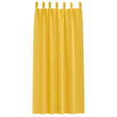Firany blackout z kółkami 2 pcs Musztardowy Żółty 225 x 140 cm