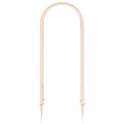 Różany łuk z kolcami Biały 97 x 43 x 218 cm PP