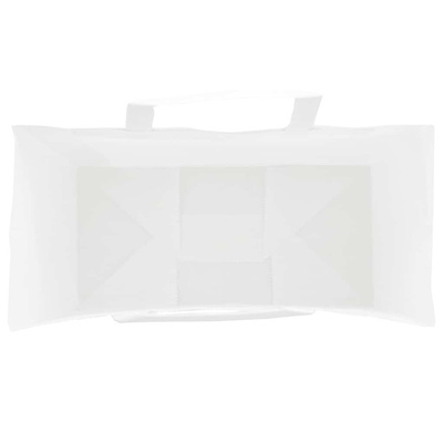 Torby papierowe 250 szt. z uchwytami białe 18x8x22 cm