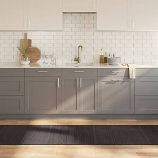 vidaXL Dywan prostokątny, ciemnobrązowy, 70x400 cm, bambusowy