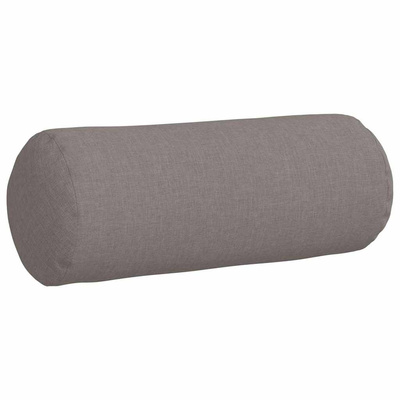 Poduszki Wałkowe 2 pcs Ciemnoszary ? 15 x 40 cm tkanina