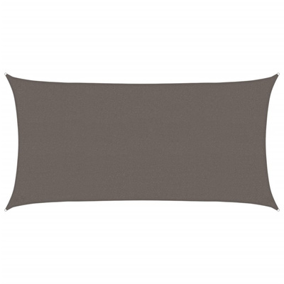 Żagiel przeciwsłoneczny, 160 g/m?, antracytowy, 2,5x4,5 m, HDPE