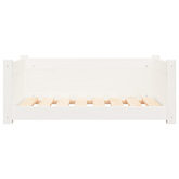 vidaXL Legowisko dla psa, białe, 75,5x55,5x28 cm, lite drewno sosnowe wariant 4