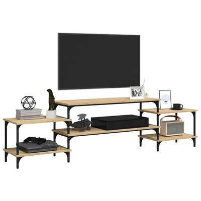 vidaXL Szafka pod TV, dąb sonoma, 197x35x52cm, materiał drewnopochodny