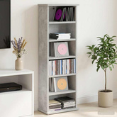Kabinet na płyty CD Betonowy szary 60 x 17 x 92 cm