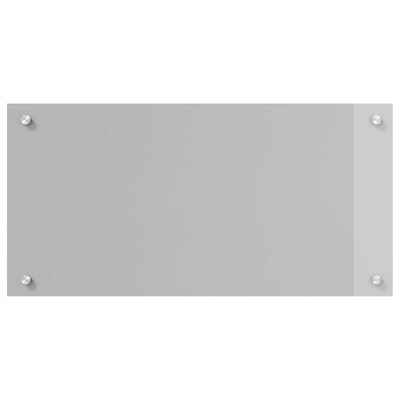 Panel kuchenny Jasnoszary 80 x 40 cm szkło hartowane