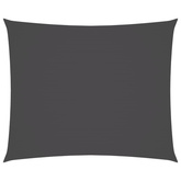 Prostokątny żagiel ogrodowy z tkaniny oxford, 4x6 m, antracyt
