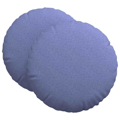 Poduszki na siedziska 2 pcs Niebieski dżins ?80 x 29 cm tkanina