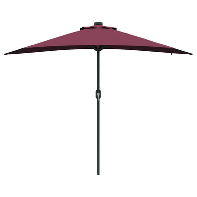 Parasolka ogrodowa Bordeaux Czerwony 294 x 150 x 223 cm