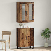 Highboard 2 szt. Stare drewno 69,5 x 34 x 180 cm