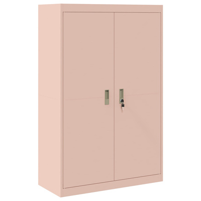Szafka do przechowywania 2 szt. różowy 90 x 40 x 210 cm Stal