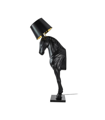 Lampa podłogowa KOŃ HORSE STAND M czarna- włókno szklane