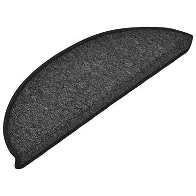 Maty na schody 10 szt. 56x17x3 cm Antracyt Półokrągłe