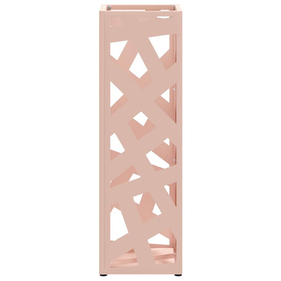 Stojak na Parasol Deszczowy różowy 15,5 x 15,5 x 49 cm Stal