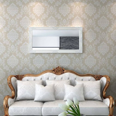 vidaXL Lustro ścienne w stylu barokowym, 120x60 cm, białe