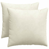 Poduszki na sofę 2 pcs Kremowy 50 x 50 cm Tkanina sztruksowa