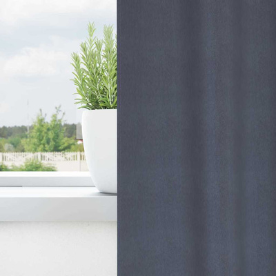 Firany blackout z kółkami 2 pcs Antracyt 245 x 140 cm Poliester