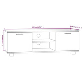 vidaXL Szafka pod TV, biały, 120x40,5x35 cm, materiał drewnopochodny