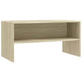 vidaXL Szafka pod TV, dąb sonoma, 80x40x40 cm, materiał drewnopochodny