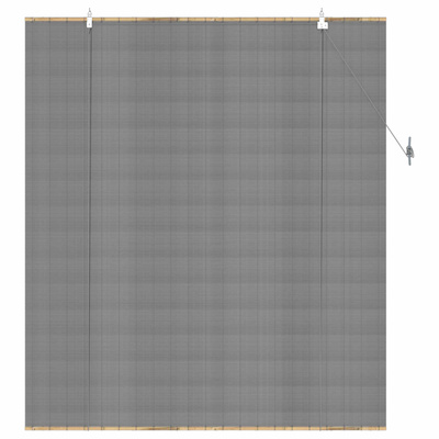 Roleta Szary 160 x 160 cm Bambus
