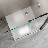 KABINA WALK-IN PRZESUWNA 120 CM, TRANSP, CHROM