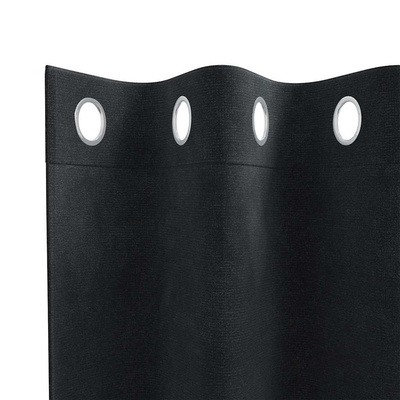Zasłony zaciemniające 2 pcs Czarny 140 x 175 cm Aksamit