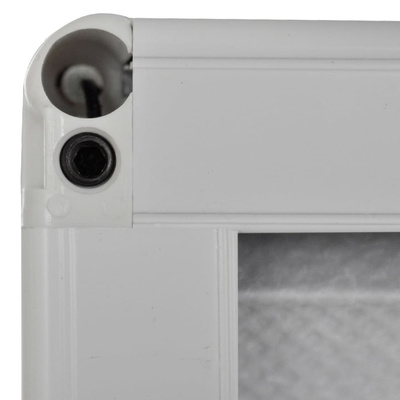 Plisowana moskitiera okienna z roletą, aluminium, 80x120 cm