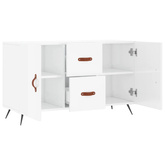 vidaXL Komoda, biała z połyskiem, 100x36x60 cm materiał drewnopochodny model standard