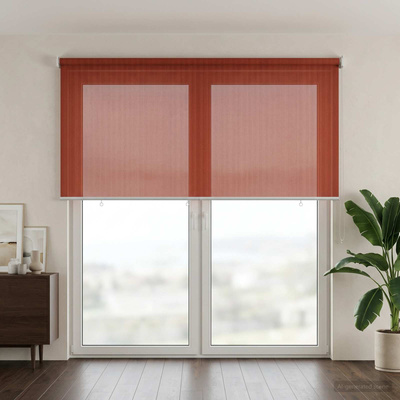 Roleta zewnętrzna 90% blokada UV Terakota 160 x 230 cm HDPE