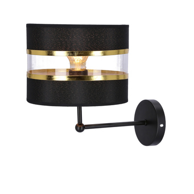 Andy lampa kinkiet czarny 1X40W E27 abażur 21-06134
