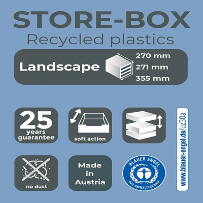 Exacompta Organizer biurkowy Big-Box Plus Horizon z 5 szufladami