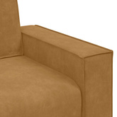 Sofa 2-osobowa, brązowy, 160x78x84 cm, tapicerowana aksamitem