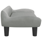 vidaXL Legowisko dla psa, jasnoszare, 70x40x24 cm, aksamitne