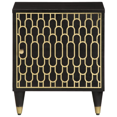 Szafki nocne, 2 szt., 40x33x46 cm, lite drewno mango