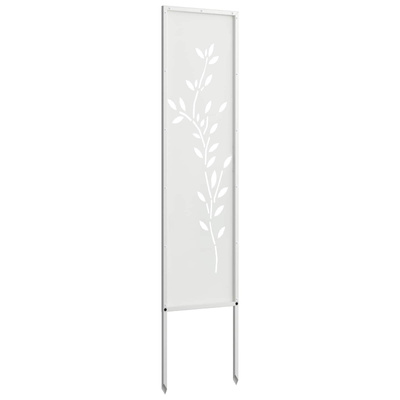 Ekran zapewniający prywatność w ogrodzie Biały 32 x 140 cm