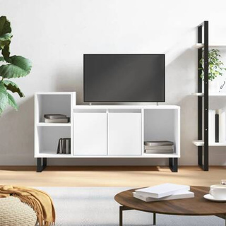 vidaXL Szafka pod TV, biała, 100x35x55 cm, materiał drewnopochodny