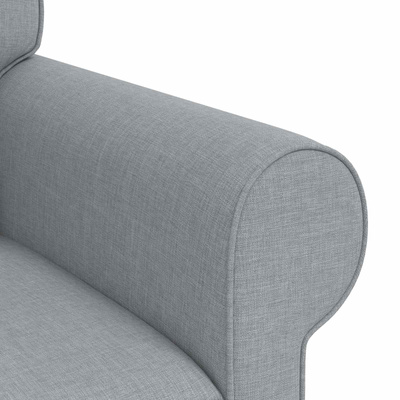 Sofa Jasnoszary 155 x 82 x 80 cm tkanina