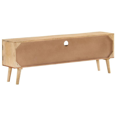 vidaXL Szafka pod TV, 140x30x49 cm, lite drewno mango