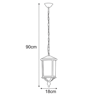 Lampa ogrodowa wisząca K-8211 z serii DETROIT