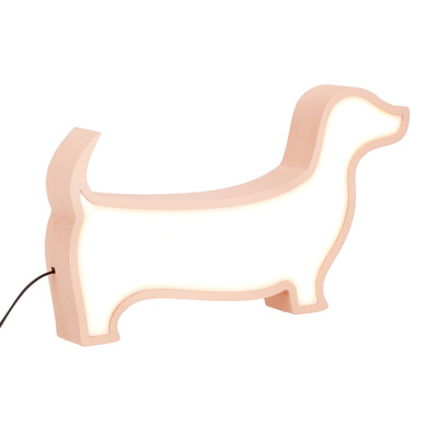 DOG LAMPA lampka stołowa  LED IQ KIDS rózowy