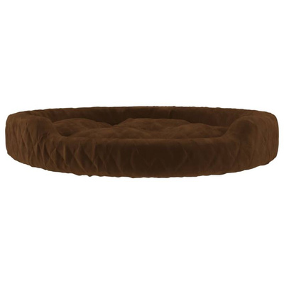 vidaXL Legowisko dla psa, brązowe, 70x55x23 cm, pluszowe