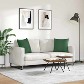 Poduszki na sofę 2 pcs Ciemna zieleń 50 x 50 cm