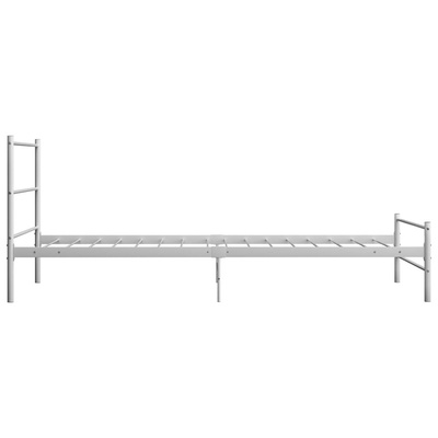 Rama łóżka, biała, metalowa, 90 x 200 cm model standard