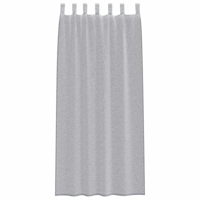 Firany Voile 2 pcs Ciemnoszary 225 x 140 cm Poliester